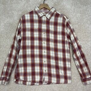 The Normal Brand Shirt Mens Size‎ Large Long Sleeve Plaid Flannel Button Up